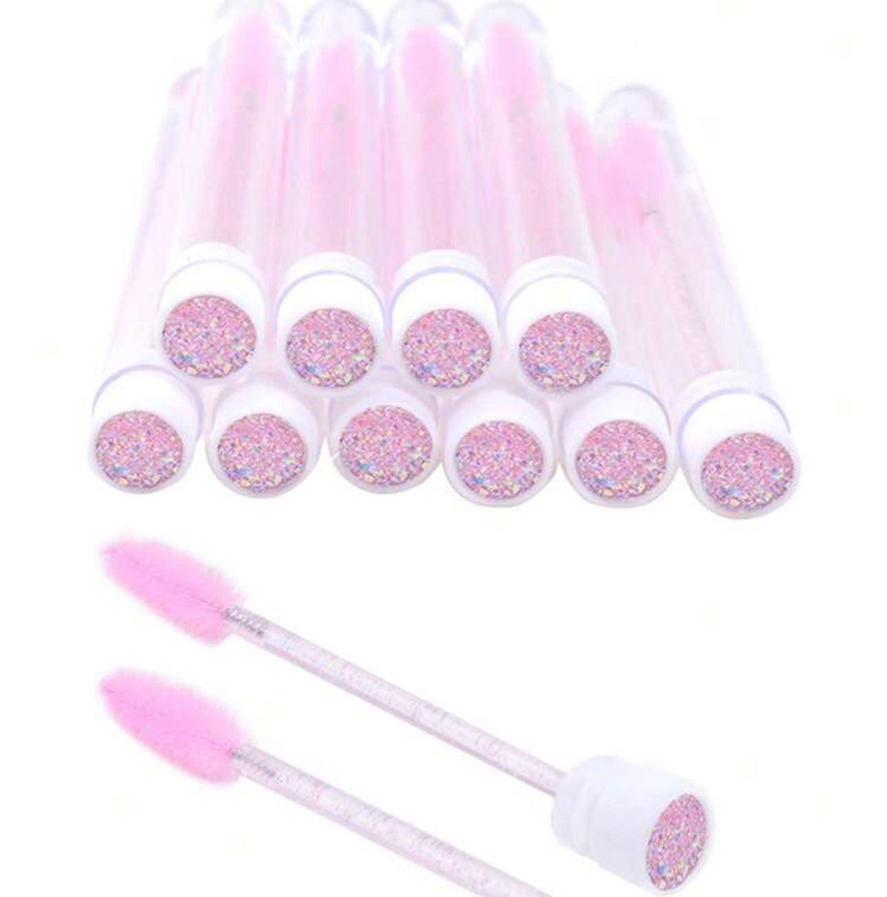 GLITTER LASH WAND IN TUBES x 10 pcs