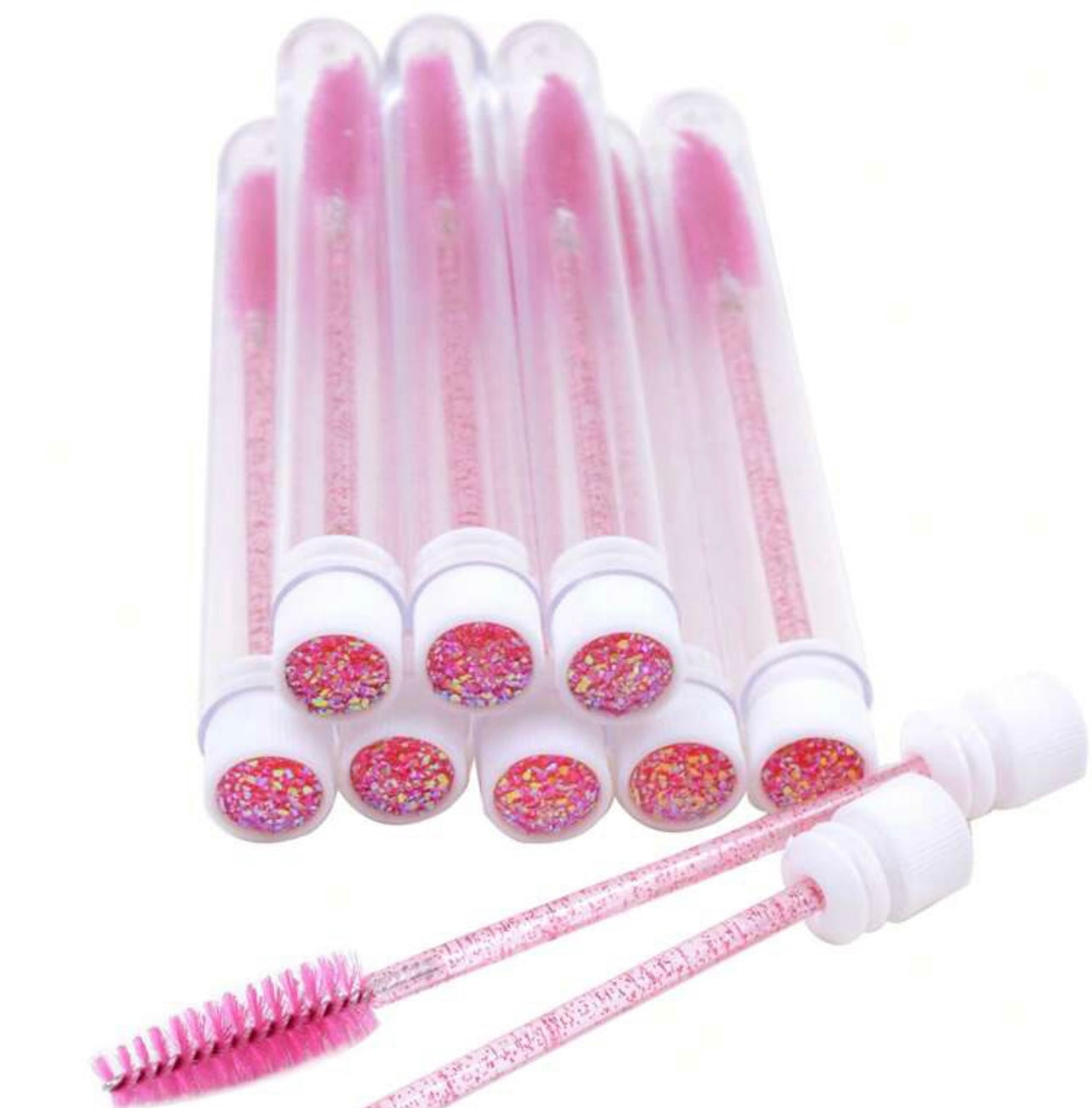 GLITTER LASH WAND IN TUBES x 10 pcs